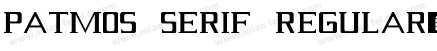 patmos serif regular字体转换